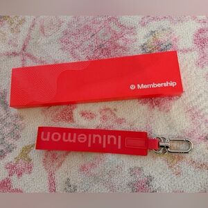Lululemon Athletica Red Keychain